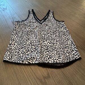 Halogen Black and White Patterned Camisole